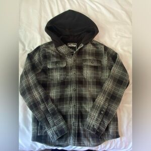 Urban Pipeline Black Sherpa-Lined hoodie Jacket